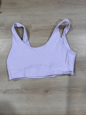 GAP Light Lavender Ribbed Scoop Sports Bra